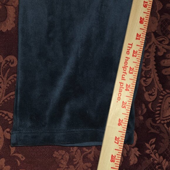 Cuddl Duds Velour Pants Large Slate Blue - Picture 6 of 6